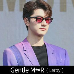 LEROY Gentle GM Sunglasses For Women Mens Black Eyewear Cat eye Glasses Spy Fashion Oversized Luxury Designer Brand Jennie