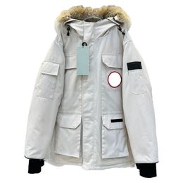 Kanada pufferjackor män designer utomhus vindbrytare ytterkläder huva fyrrure manteau down jacka kappa hiver krusa parka douedoune bergsklättring kläder