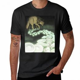 white Wolf Trailing Death Mushrooms T-Shirt plus sizes Short sleeve tee mens plain t shirts k8VV#