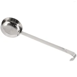 Spoons Pizza Sauce Spoon Stainless Steel Spread Ladle Scoop With Handle Kitchen Measuring