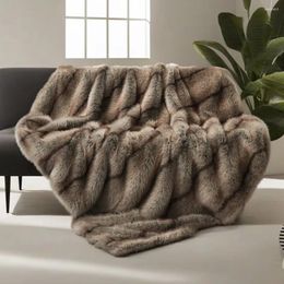 Blankets Comfort Not Shedding Hair Luxury Plush Blanket Cosy Soft Fuzzy Faux Fur Throw For Couch Ideal Comfy Minky