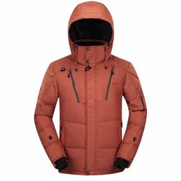 winter Warm Down Parkas Thermal Jackets Men Casual Slim Zipper Multi-Pockets Hooded Coats Overcaot Thermal Windbreaker Clothes 534f#