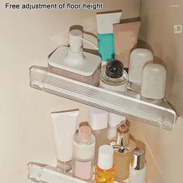 Hooks Modern Corner Shelf Drill-free Bathroom Wall Mount No Drill Punch-free Organiser For Shower