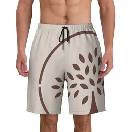 Men's Shorts Men Board Abstract Tree K-Kates Casual Beach Trunks Fashion Luxury S-Spades Breathable Sports Plus Size Short Pants