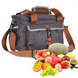 Dinnerware Adult Lunch Bag Insulated Box Extra Large Oxford Cloth Leakproof With Side Pockets Women Keep Warm Or Cold For