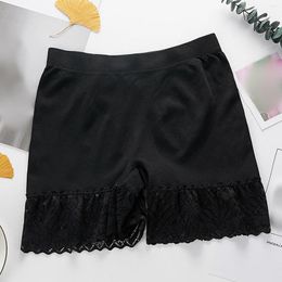 Women's Panties Women Chafing Underwear Seamless Boyshorts Lace Under Shorts Solid Elastic Leggings Soft Slim Safety Short Pants