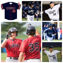 College Dallas Baptist 17 Reece Beuter 34 Cole Reeves baseball jersey 32 Preston Tabor 50 Jerrod Jenkins 8 Peyton Smith 25 Tyler Schott 43Cade Wiegert 33 Conner Mackay