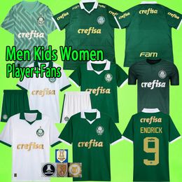 24 25 Palmeiras soccer jerseys with ads men kids kit ENDRICK DUDU RONY G.GOMEZ ESTEVAO VEIGA M.LOPEZ MURILO PIQUEREZ 2024 2025 football shirt Fan Player version uniform