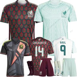 24/25 MeXiCO Soccer Jerseys CHICHARITO National Team Football Shirt Men Kids 2024 2025Kit Home Away Camisetas Copa America Maillot Mexique 1985 Retro GIMENEZ LOZANO