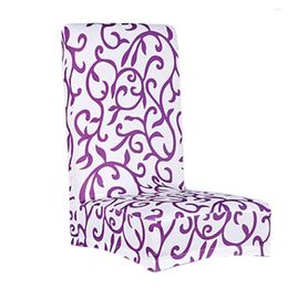 Chair Covers Super Fit Stretch Removable Washable Short Dining Seat Cover Protector Slipcover For El / Room Ceremony (Print