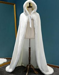 Adult wedding cape long warm cape Wraps Jackets floor length faux fur for bride and adults australia7679677