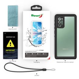 100% original red pepper IP68 waterproof Case for Samsung Galaxy s9 s10 s10plus S20 s20plus note8 note10plus note20 note20 ultra Built-in Screen Protector