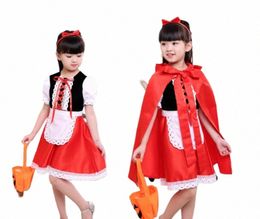 kids Show Masquerade Ball Girl Talk Halen Little Red Riding Hood Costume Princ Dr Christmas C6zy#