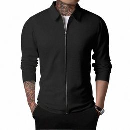 new Men's Solid Colour Sweatshirt Oversized Lapel Jacket Autum/spring Warm Coat Sport Turn-down Collar Tops O1N3#