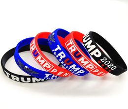 Trump Silicone Wristband 3 Colours Donald Trump Vote Rubber Support Bracelets Make America Great Bangles Party Favour OOA81597165844