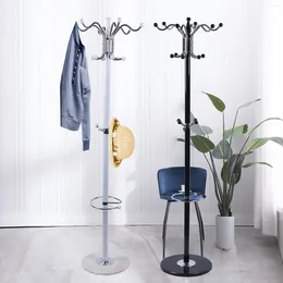 Hangers Metal Coat Rack Tree Stand Clothes Hat Bag Hanger Umbrella Holder Home 16 Hooks White/Black