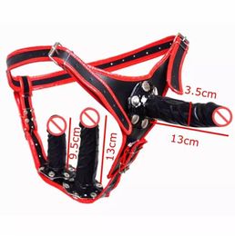 Black Dildo Panties Briefs with 3pcs Soft Dildo Inside female adjustable Rubberized Dildos Panty Pants underpants7835971