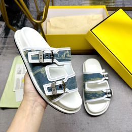 Luxury Brand shoe Summer Sandals Designer Slippers Slides Floral Brocade Genuine Leather Flip Flops Man Women Shoes Sandal Effortlessly Casual shoes brand S591 014