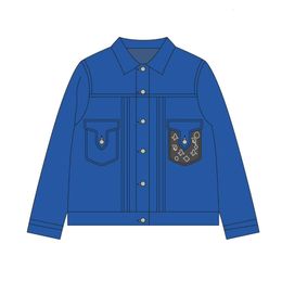 New Jackets For Women Fashion Pattern Jacket Mens Womens Denim Loose Versatile Casual Men And Women Clothing Size M-XXL FZ2403281
