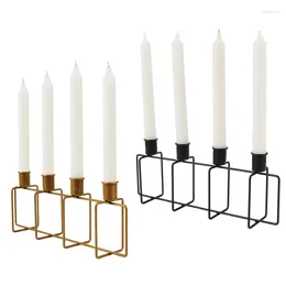 Candle Holders European Metal Candlestick Holder Candelabrum Stand Candlelight Dinner Home Decoration