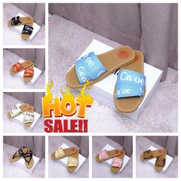 New Designer canvas rubber slippers white Black soft Blue Pink sail women mules flat sandals fashion outdoor beach shoes