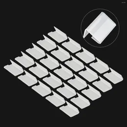 Frames Clear Price Tag Clip Sign Card Holder Stands Poster Racks 25pcs Plastic Mini Label Acrylic Display 20x40mm