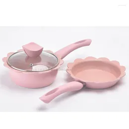 Cookware Sets 16CM Small Frying Pan Baby Food Supplement Pot Aluminium Alloy Milk Multi-function Maifan Stone Non-stick Cooking Noodles