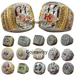 Luxury Super Bowl Championship Ring Designer 14K Gold KC Team Champions Rings For Mens Womens Diamond Sport Jewelrys