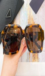 Lady designer sunglasses PSR31W wife fashion Square frame glasses UV400 protection Triangle pattern design of mirror leg band fema5594204