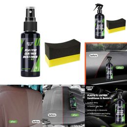 Upgrade New Plastic Restorer Back to Black Gloss Cleaning Products Auto Polish and Repair Coating Renovator for Car Detailing