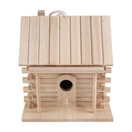 Curtains A63i Bird House Wallmounted Wooden Nest Dox Nest House Bird House Bird Box Wooden Box Cage Decoration Garden Ornament