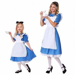 color Cosplayer Maid Dr for Women Lolita Child Dr Up Servant Cosplay Costume Perform Uniform Halen Party Parenting C4SR#