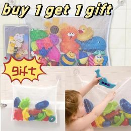 Storage Bags Eco-Friendly Children Baby Bath Bathtub Toy Mesh Bag Suction Cup Kinds Shower Net Organizer Tool