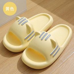 Slippers Thick Soled Eva Women Summer Lovers Bathroom Antiskid Slides Men Indoor Household Sandals Casual Non-slip Flip Flops H240328JDOZ