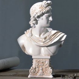 Sculptures Antique Greek Character Venus Apollo Head Goddess Sculpture Office Living Room Study Sketch Model Home Decoration Ornaments Gift