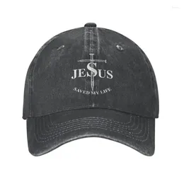 Ball Caps Classic Cotton Religious Jesus Saved My Life Baseball Cap Men Women Personalised Adjustable Unisex Dad Hat Hip Hop