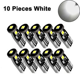 Upgrade 10 PCS Car LED Bulb T10 W5w Signal Light Canbus 12V 7000K 3030Smd White Auto Interior Dome Reading Wedge Side Door Trunk Lamps