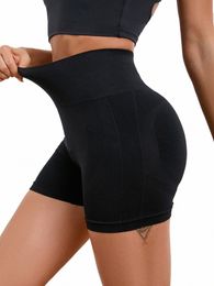 women Yoga Shorts Fitn Seaml Push Up Trainning Qucik Dry Sportwear Shorts Casual Tummy Ctrol Gym Cycling Shorts Female W63c#