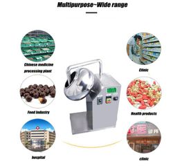 Stainless Steel Automatic Pill Almond Nuts Sugar Popcorn Candy Chocolate Coating Pan Machine1080507