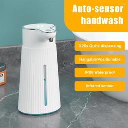 Liquid Soap Dispenser 400ml Automatic Dispensers Wall Mounted Smart Washing Hand Machine Infrared Sensor Electric Pump For Bathroom Kitchen