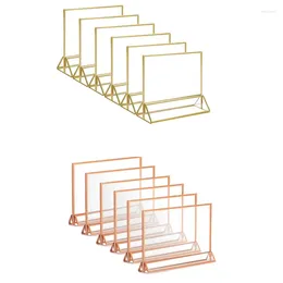 Frames Horizontal Clear Acrylic Sign Holder Double Sided Table Menu Picture For Wedding Numbers Restaurant Signs