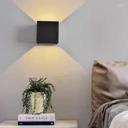 Lampada da parete Luce esterna di alta qualità Impermeabile Sfondo moderno Decorazione Corridoio El Nero 220V