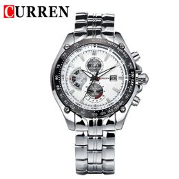 Curren8083 Fashion Men's Stainless Steel Strap Quartz Carryon Watch