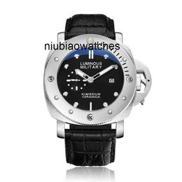 Watches Fashion Mens Designer Swiss Large Dial Luminous Waterproof Calendar Real Belt Mechanical Version Wristwatches Style