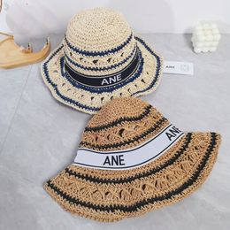 Designer Straw Hats For Women Fashion Travel Caps Breathable Crochet Bucket Hat Beach Hats