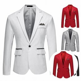 formal Casual Formal Lapel Suit Coat for Busin Men Blazer Formal Casual Lapel Suit Coat for Busin V7uE#