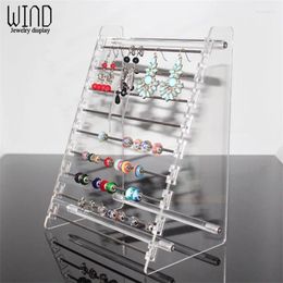 Jewellery Pouches Transparent Acrylic Pendant Earring Display Stand Bracelet Bead Collection Holder Rondelles Rack E Series Charm Rod
