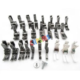 Embossing 25pcs Presser Feet Set Fit for Juki Ddl555 5550 5600 8300 8500 8700 9000 Sewing Hine #kppf25