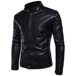 Men's Leather Faux Leather MRMT 2024 Brand Mens Jackets Cali Motorcycle Leather Fashion Overcoat For Male Leather Jacket Coat Outer Wear Clothing Garment 240330