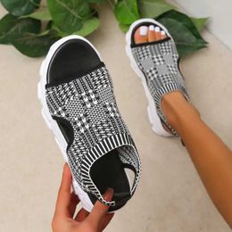 Sandals New Fashion Womens Shoes Summer 2023 Comfortable Leisure Sports Wedge Platform Size 35-42 H2403284ZX1